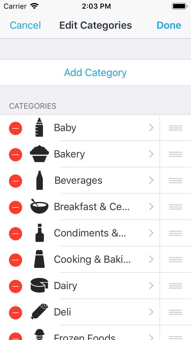 How Do I Add New Categories Or Reorder Rename Or Remove Existing Categories In My List Anylist Help
