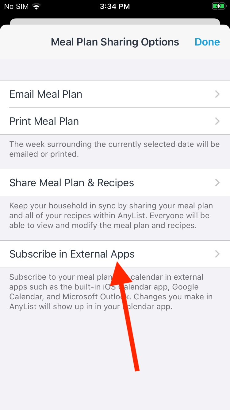 Viewing Your Meal Planning Calendar In Apple s IOS Calendar App