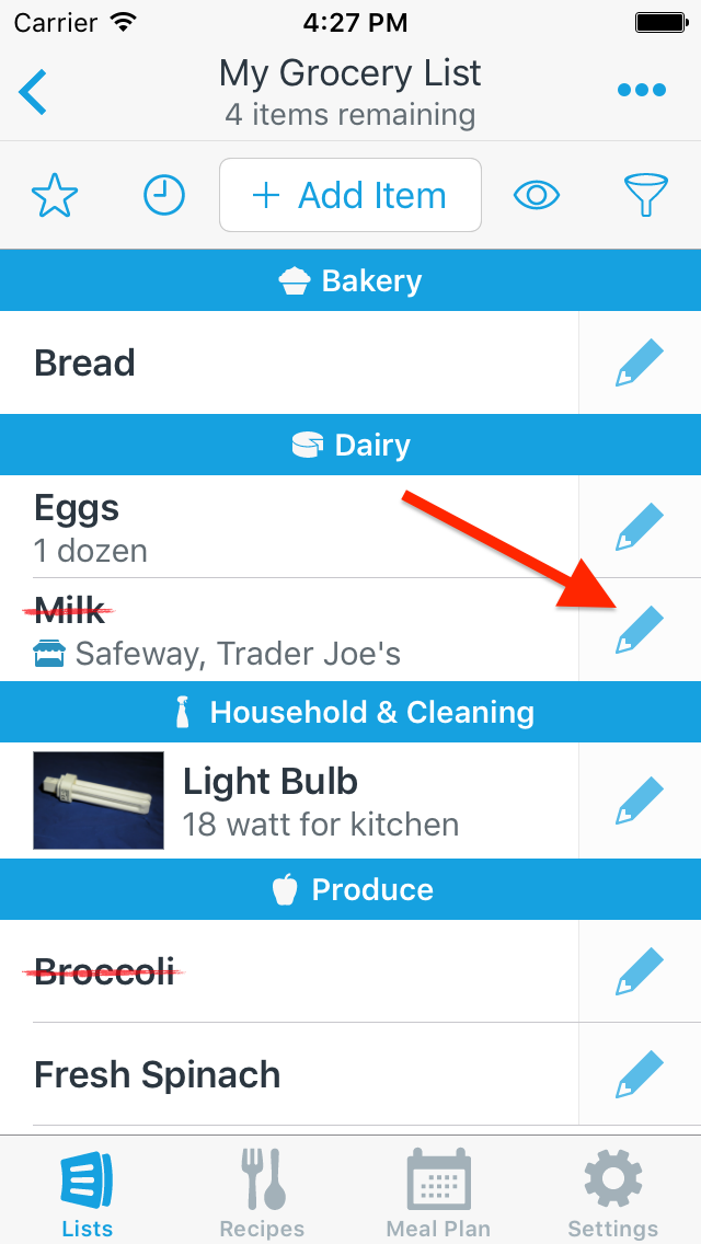 evernote to do list hide completed items